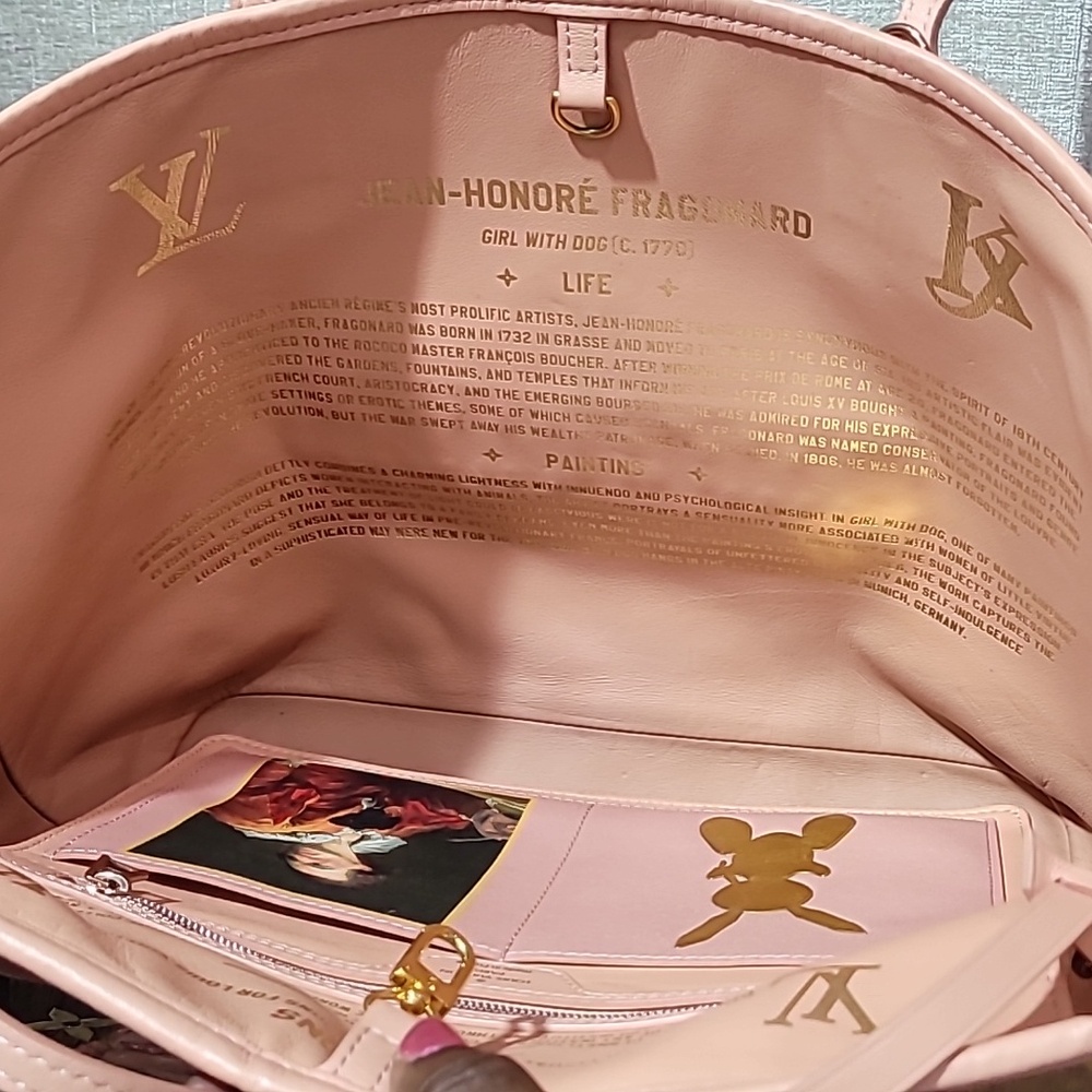 Louis Vuitton Fragonard Limited Edition Neverfull Artistic Tote Bag Set - - Picture 14 of 16